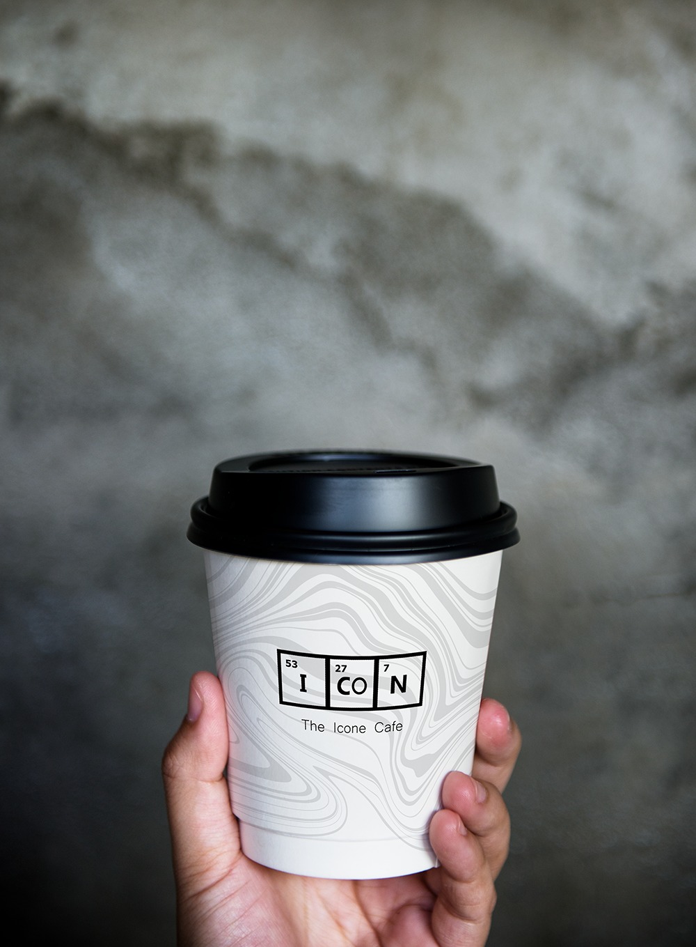 تصميم احترافي لكوب ايكون كافيه